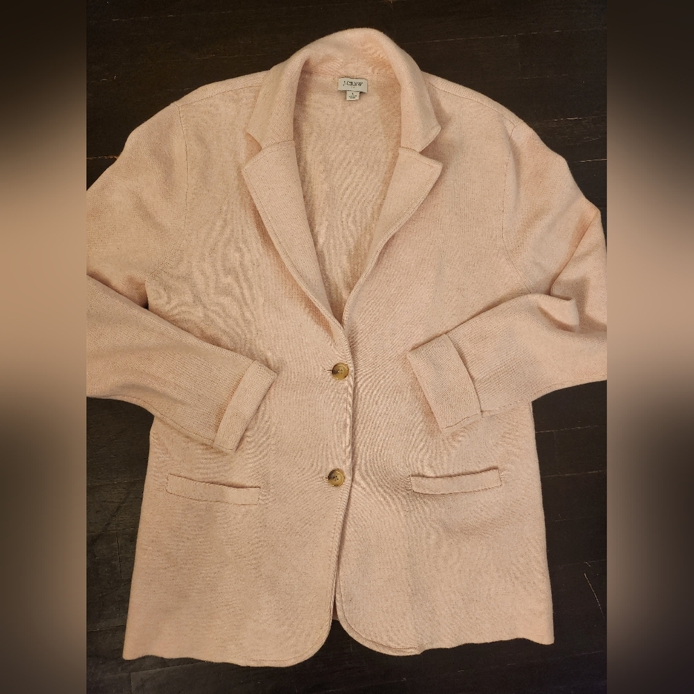 J Crew Womens  Knit Blazer Size Large